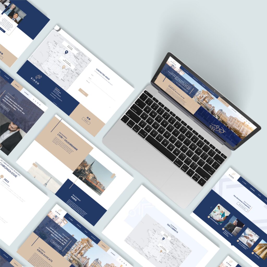 agence de communication à Lyon - cabinet d'avocats kron - webdesign